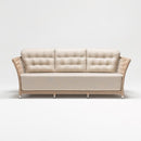 Three-seater resin wicker rattan-style garden sofa with waterproof Olefin cushions – Begonia Collection by Trendgoat