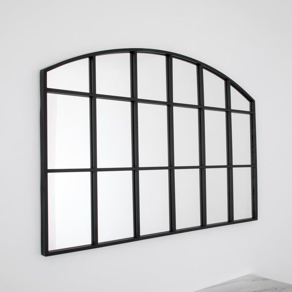 Horizontal Arch Mirror - Black-TrendGoat
