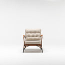 Lupine Bamboo Garden armchair with chesterfield Olefin cushions by TrendGoat