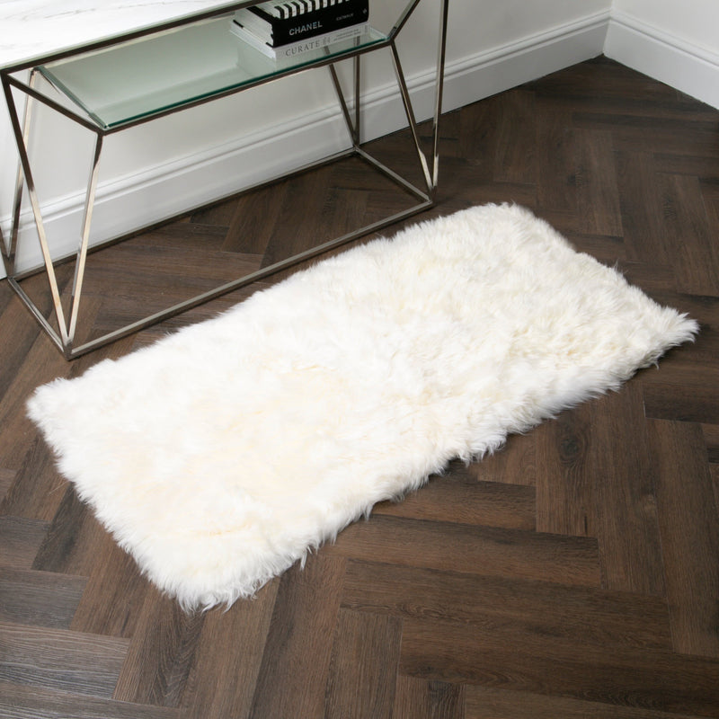 Natural Rectangle Sheepskin - 70 x 140cm-TrendGoat