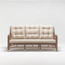 Three-seater garden sofa with Olefin cushions and rust-proof aluminium frame – Palm Collection by TrendGoat