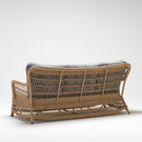 Three-seater chesterfield garden sofa with UV-protected Olefin cushions and rattan-style wicker – Pollen Collection