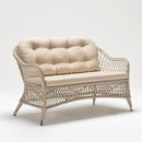 Classic rattan-style sofa with powder-coated aluminium frame and waterproof cushions – TrendGoat Poppy Collection