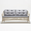 Two-seater outdoor sofa in resin wicker with waterproof Olefin cushions – Poppy Collection from TrendGoat
