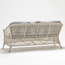 Two-seater outdoor sofa in resin wicker with waterproof Olefin cushions – Poppy Collection from TrendGoat