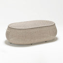 Round garden coffee table with tempered glass top – part of Tulip Lounging Collection by TrendGoat