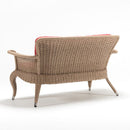 Outdoor two-seater sofa with plush Olefin cushions and resin wicker frame – viola Collection by TrendGoat